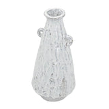 12" White Terracotta Tapered Jug Vase - Homeroots - Flyclothing LLC