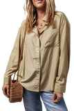 Striped Button Up Long Sleeve Shirt - Trendsi - Flyclothing LLC