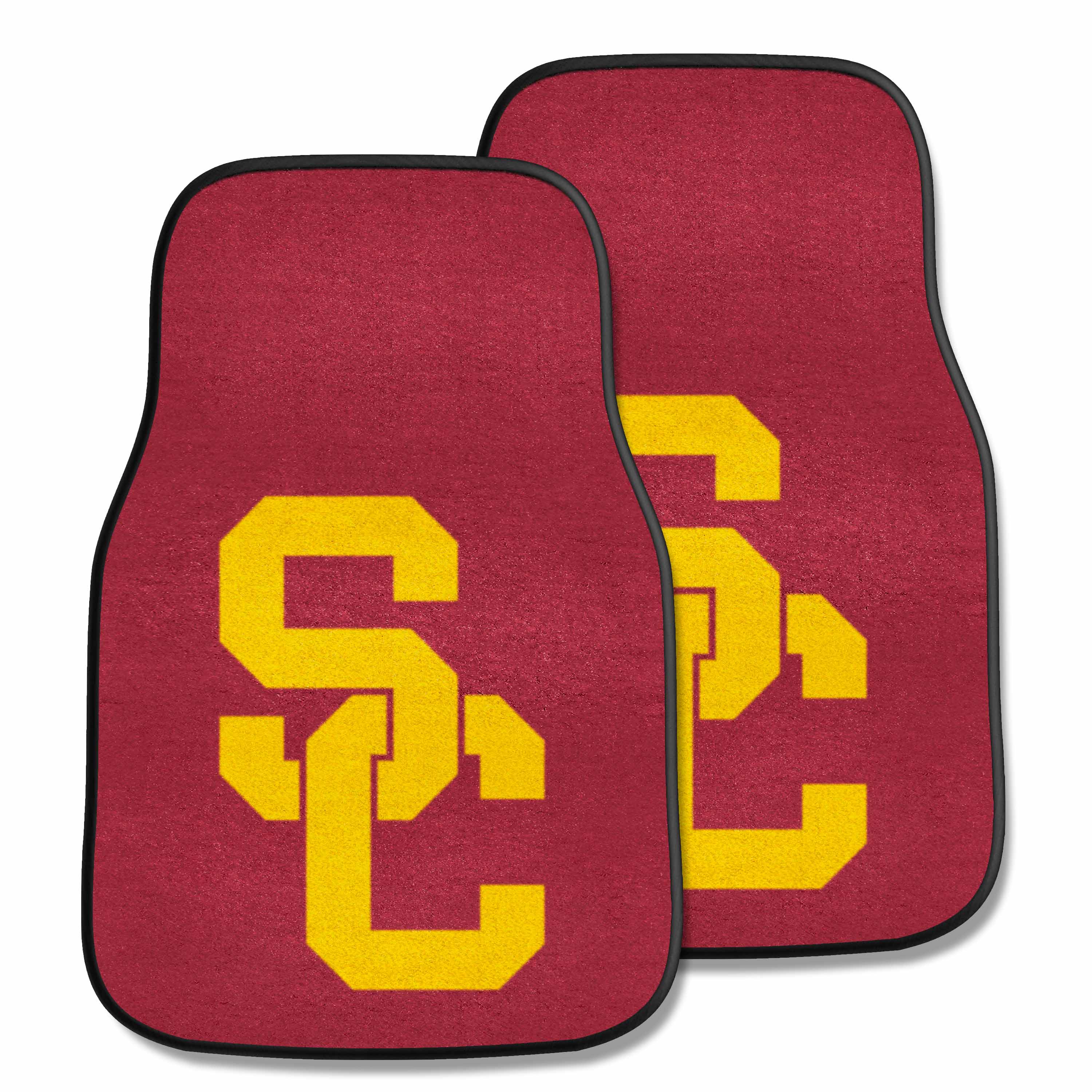 Southern California Trojans Front Carpet Car Mat Set - 2 Pieces