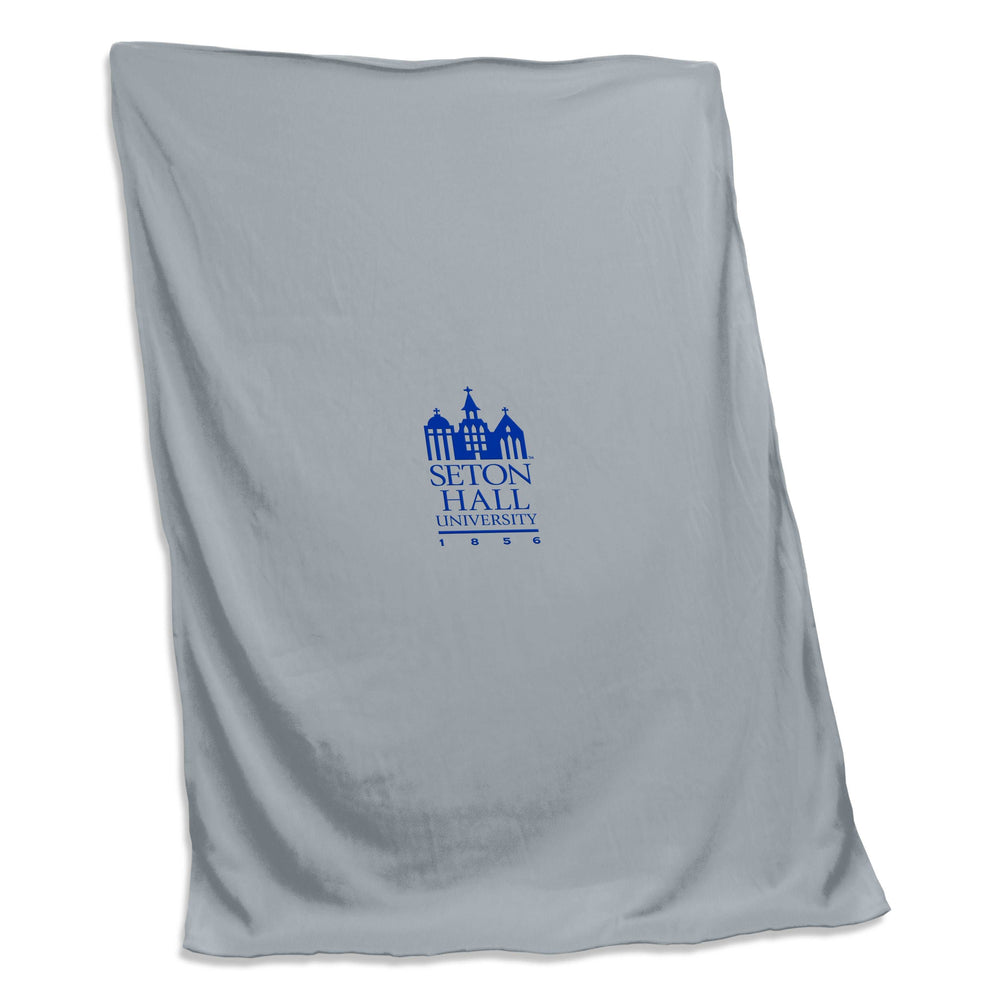 Seton Hall Gray Screened Sweatshirt Blanket - Logo Brands - Flyclothing LLC