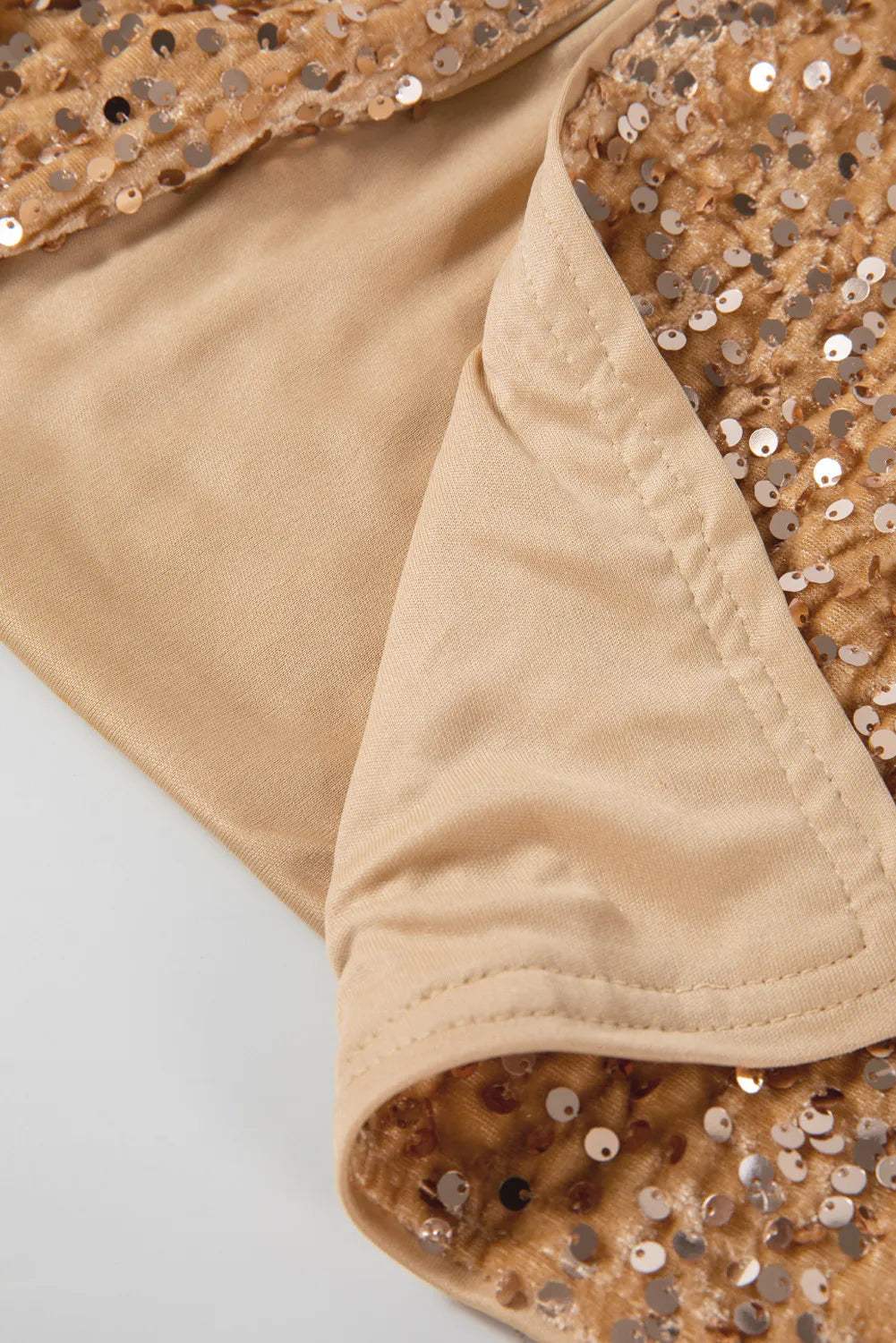 Sequin Open Front Long Sleeve Jacket - Trendsi - Flyclothing LLC