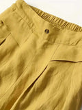 Full Size Half Elastic Waist Wide Leg Pants - Trendsi - Flyclothing LLC