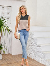 Textured Round Neck Tank - Trendsi - Flyclothing LLC