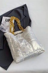 Bubble Texture Chain Handbag - Trendsi - Flyclothing LLC