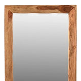 44" Brown Solid Wood Live Edge Framed Accent Mirror - Homeroots - Flyclothing LLC