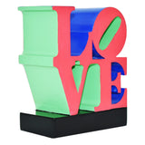 4" Red Blue Green And Black Resin Love Tabletop Sculpture - Homeroots - Flyclothing LLC