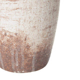 12" Brown And White Ceramic Round Jug Vase - Homeroots - Flyclothing LLC