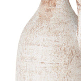 12" Brown And White Ceramic Round Jug Vase - Homeroots - Flyclothing LLC