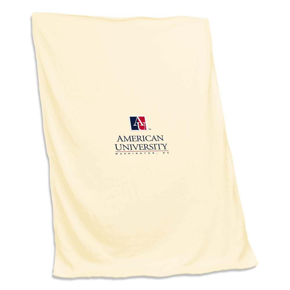 American University Screened Sweatshirt Blanket - Logo Brands - Flyclothing LLC