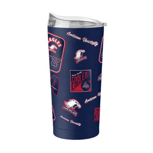 American University 20oz Dreamweave Powder Coat Tumbler - Logo Brands - Flyclothing LLC