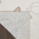 5' X 7' Ivory Spaceships Youthful Washable Area Rug - HomeRoots - Flyclothing LLC