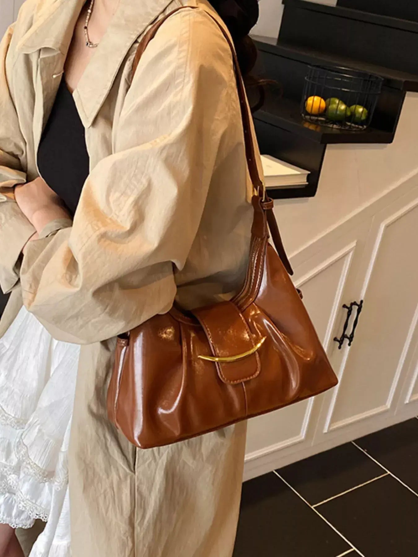 Adjustable Strap Shoulder Bag - Trendsi - Flyclothing LLC
