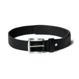 Nexus Black Leather Belt - Classy Leather Bags - Flyclothing LLC