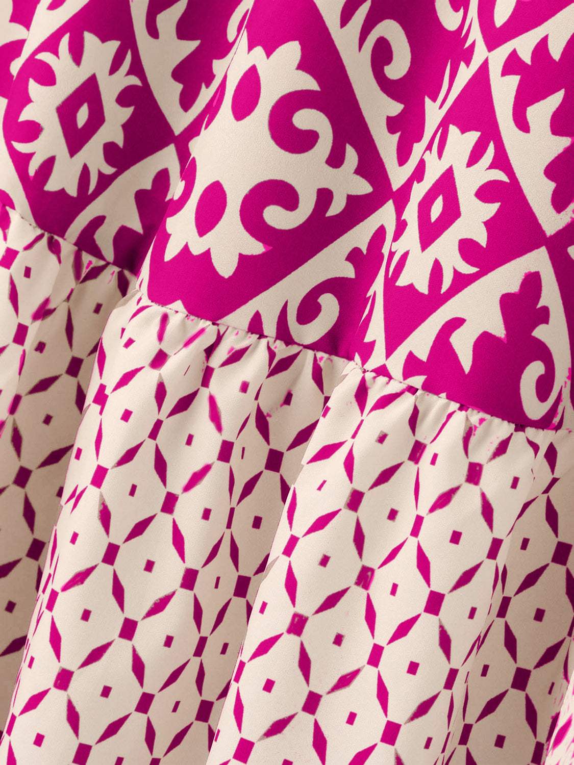 Geometric Elastic Waist Maxi Skirt - Trendsi - Flyclothing LLC