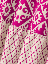 Geometric Elastic Waist Maxi Skirt - Trendsi - Flyclothing LLC