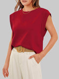 Florira Round Neck Cap Sleeve T-Shirt - Trendsi - Flyclothing LLC