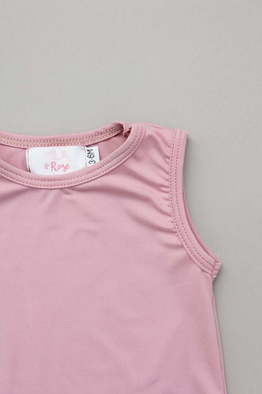Vintage Pink Tank One-Piece Jogger - Mila & Rose ® - Flyclothing LLC