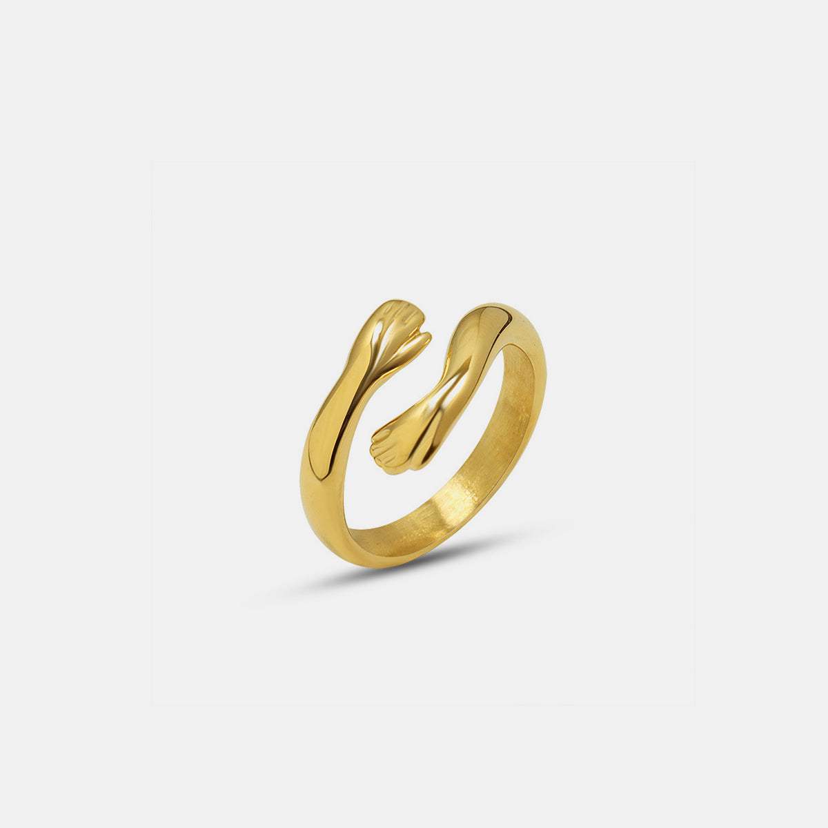 Titanium Steel Hug Bypass Ring - Trendsi - Flyclothing LLC