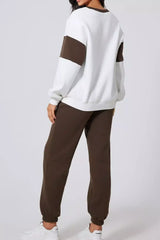 Drop Shoulder Loose Sweatshirt and Joggers Active Set - Trendsi - Flyclothing LLC