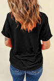 Graphic Round Neck Short Sleeve T-Shirt - Trendsi - Flyclothing LLC