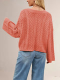 Cable Knit Button-Down Cardigan - Trendsi - Flyclothing LLC