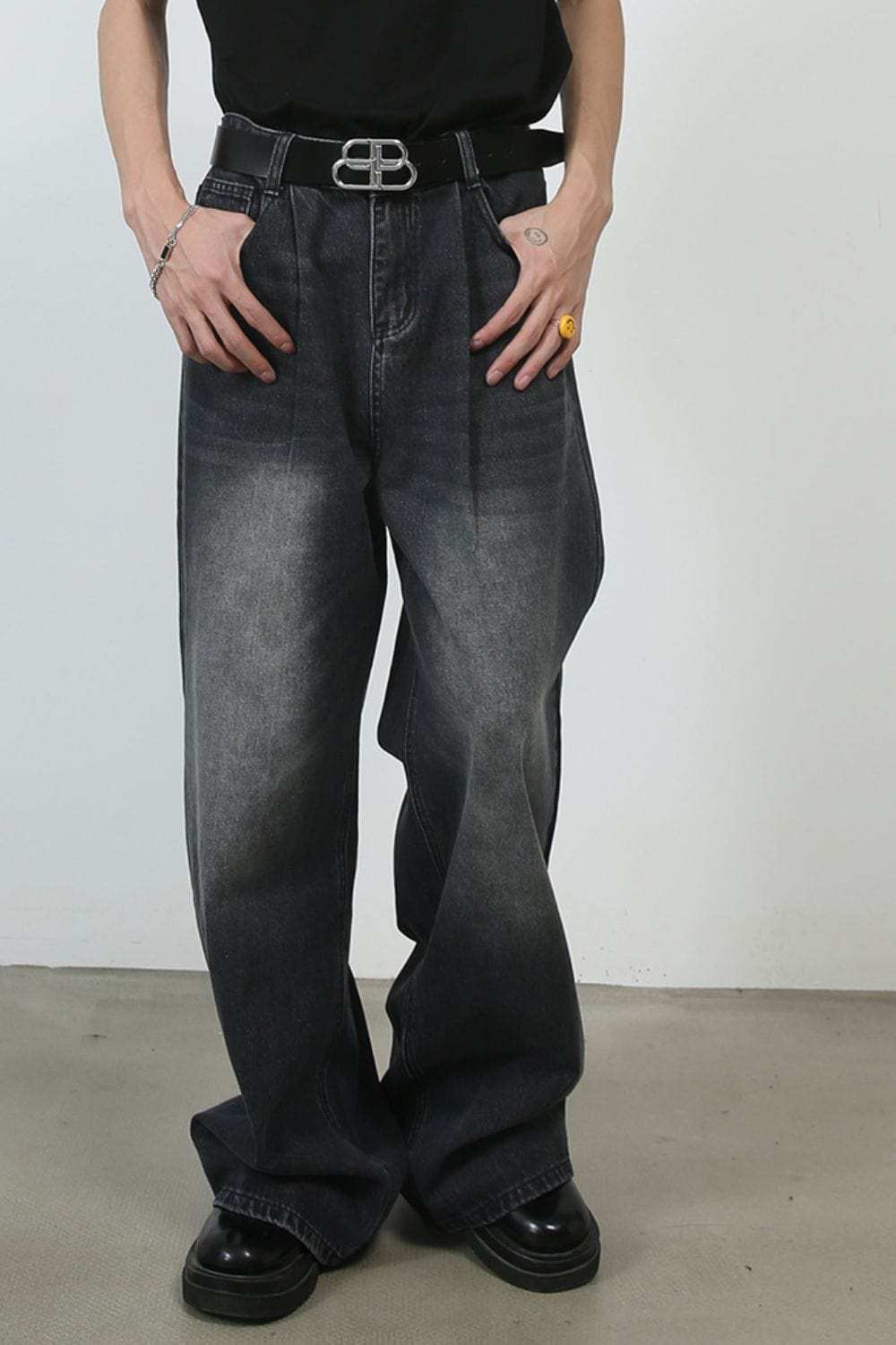 Men's Wide Leg Jeans - Trendsi - Flyclothing LLC