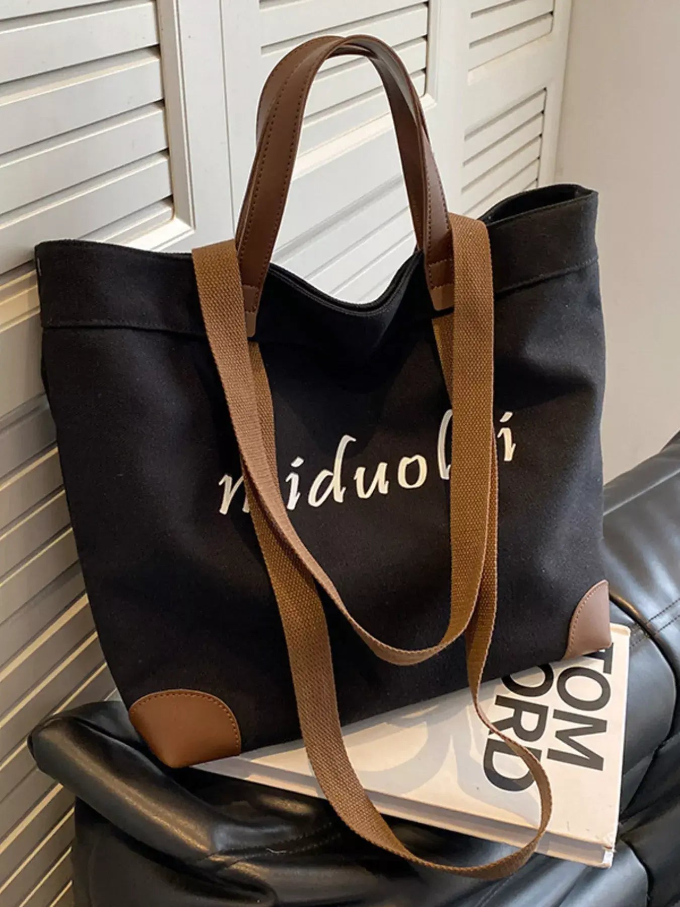 Casual Canvas Handbag - Trendsi - Flyclothing LLC