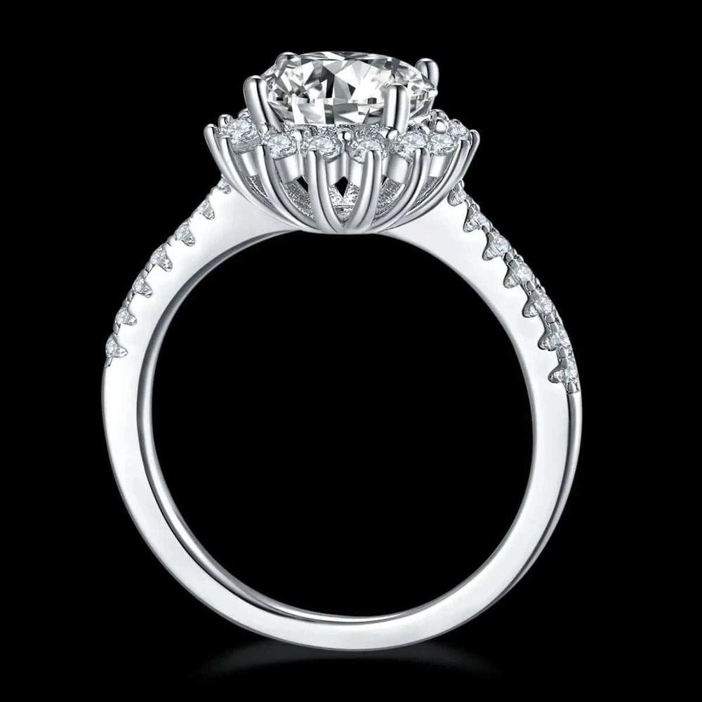 2 Carat Moissanite 925 Sterling Silver Ring - Trendsi - Flyclothing LLC