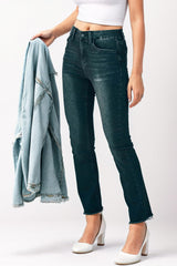 Mid-Rise Waist Skinny Jeans with Pockets Trendsi