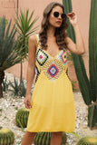 Geometric V-Neck Spaghetti Strap Cover Up Dress - Trendsi - Flyclothing LLC