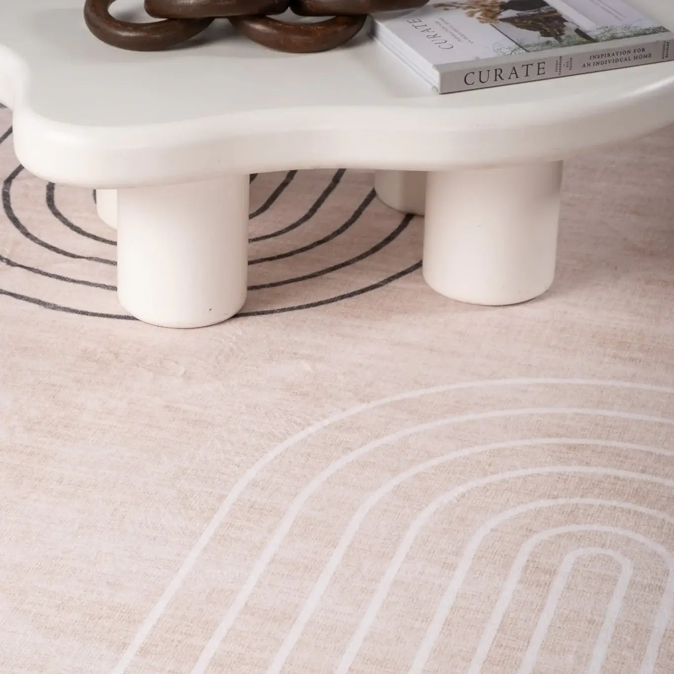 4' X 6' Beige Brown and Green Abstract Area Rug - Homeroots - Flyclothing LLC