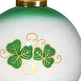 Love Irish Hand Painted Green White And Red Glass Ball Ornament - Homeroots - Flyclothing LLC