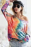 BiBi Tie Dye Soft Knit Jersey Top - Trendsi - Flyclothing LLC