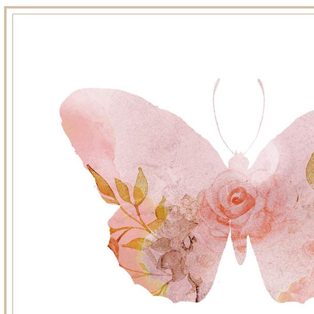 Set Of Two Meadow Floral Botanical White Framed Wall Art - HomeRoots - Flyclothing LLC