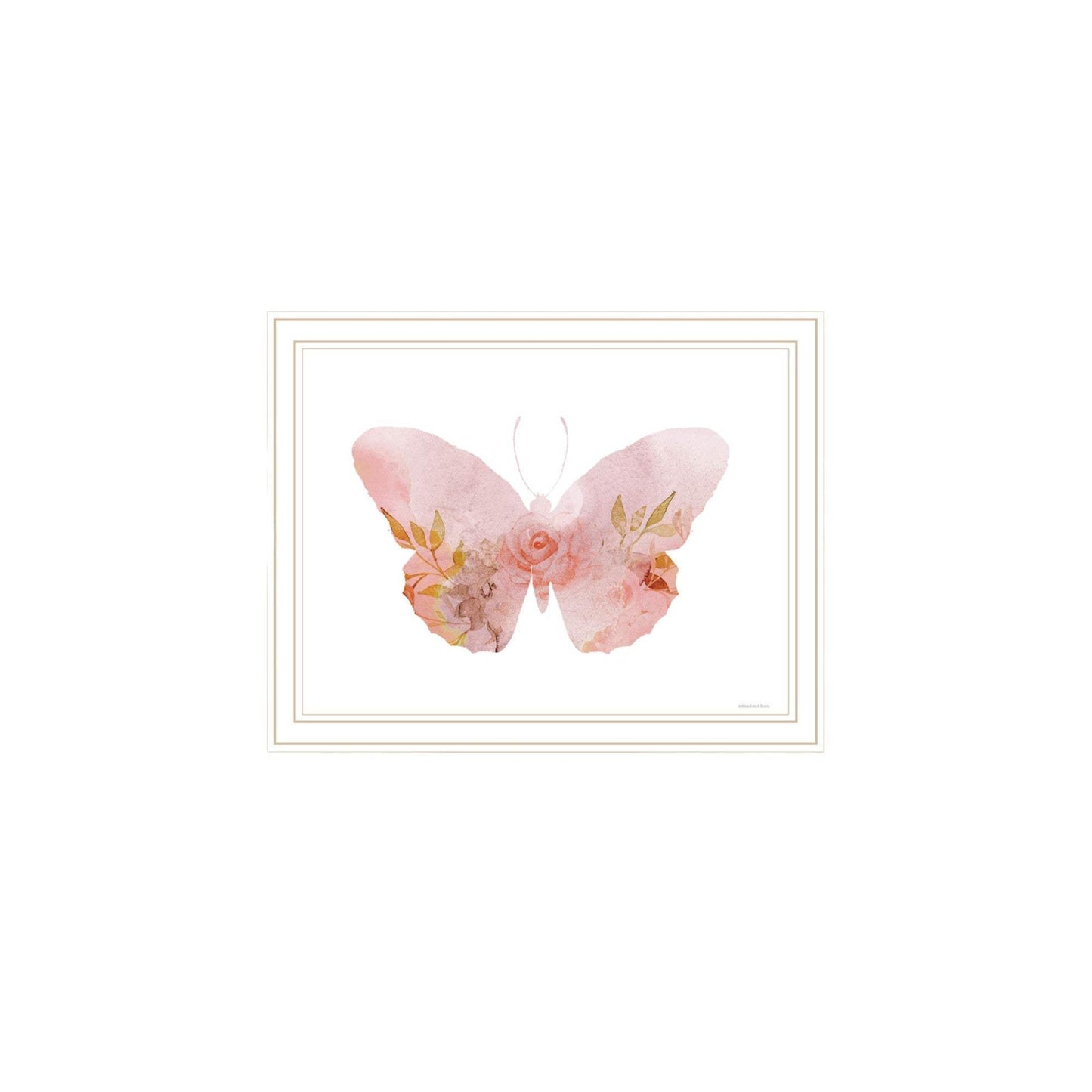 Set Of Two Meadow Floral Botanical White Framed Wall Art - HomeRoots - Flyclothing LLC