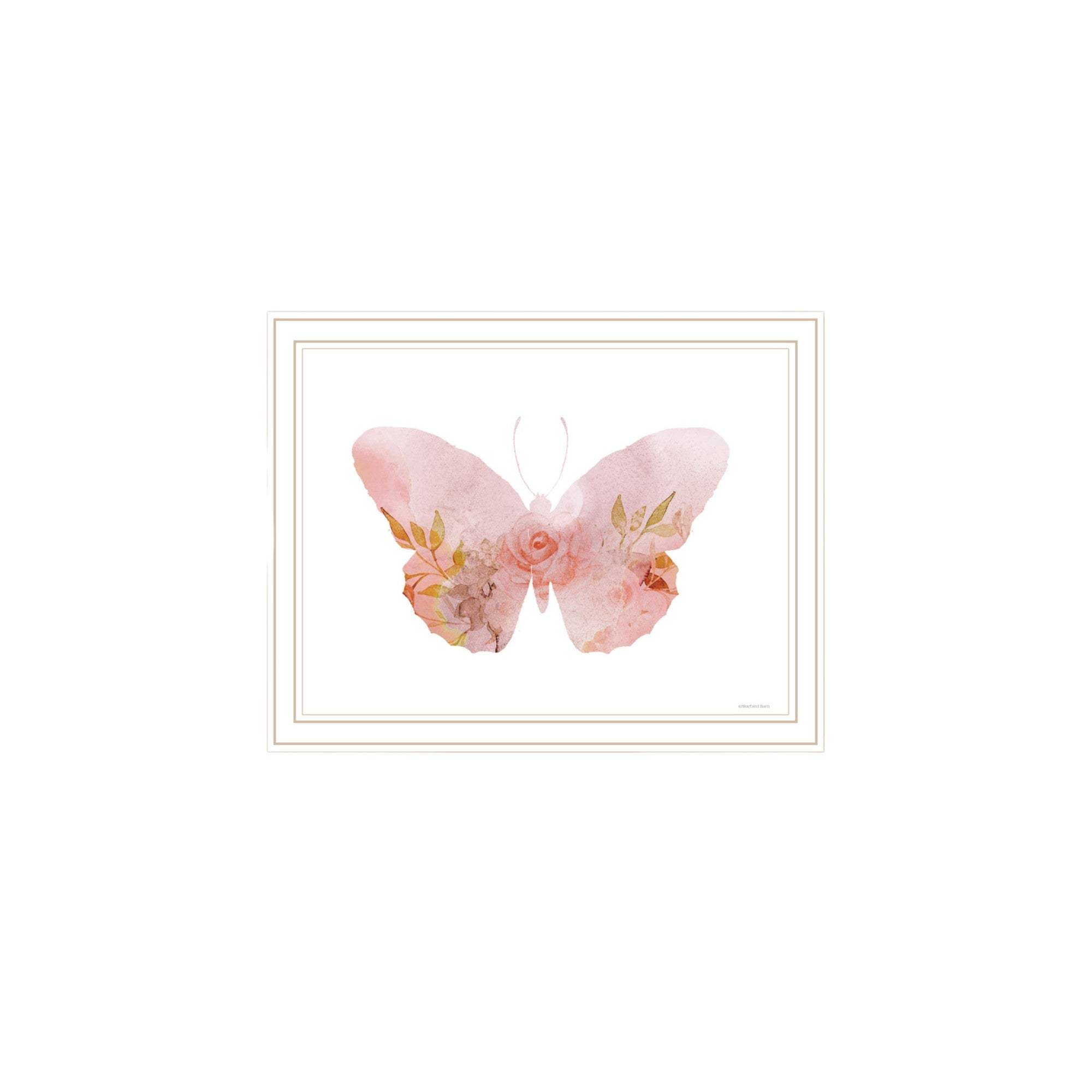 Set Of Two Meadow Floral Botanical White Framed Wall Art - HomeRoots - Flyclothing LLC