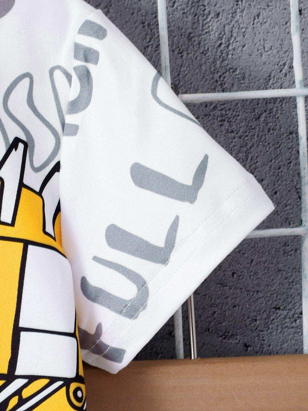 Children's Round Neck Cartoon Graphic T-Shirt and Shorts Set - Trendsi - Flyclothing LLC