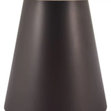48" Beige and Black Wood and Steel Faux Terrazzo Round Top Dining Table - Homeroots - Flyclothing LLC