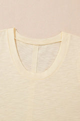 Solid Color Tank Top and Smocked Waist Pants Set - Trendsi - Flyclothing LLC