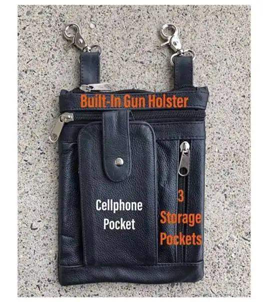 Leather Ladies Clip on Bag for Riders - Unik Just for Bikers - Flyclothing LLC
