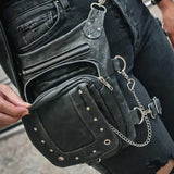 5735.GY - Ladies Leather Thigh Bag