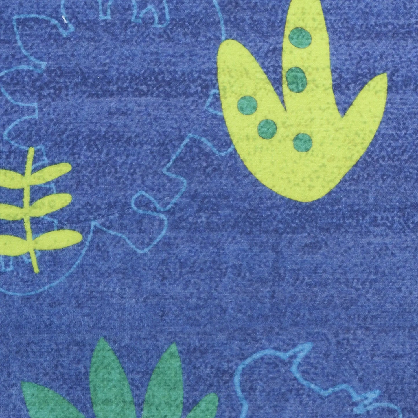 4' X 5' Blue Orange And Green Dinosaurs Youthful Washable Area Rug - Homeroots - Flyclothing LLC