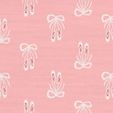 4' X 5' Ivory And Pink Ballet Slipper Youthful Washable Area Rug - Homeroots - Flyclothing LLC