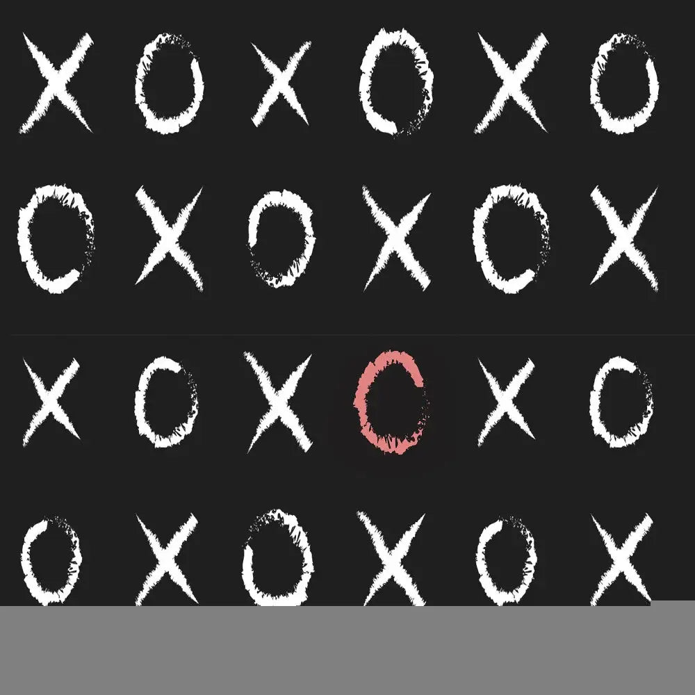 4' X 6' Black And White XOXO Youthful Washable Area Rug - Homeroots - Flyclothing LLC