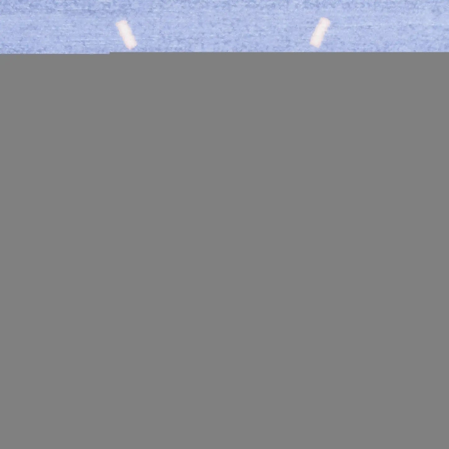 4' X 6' Blue And Ivory Bow Youthful Washable Area Rug - Homeroots - Flyclothing LLC