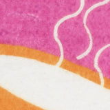 4' X 6' Pink And Blue Ice Cream and Donut Youthful Washable Area Rug - Homeroots - Flyclothing LLC