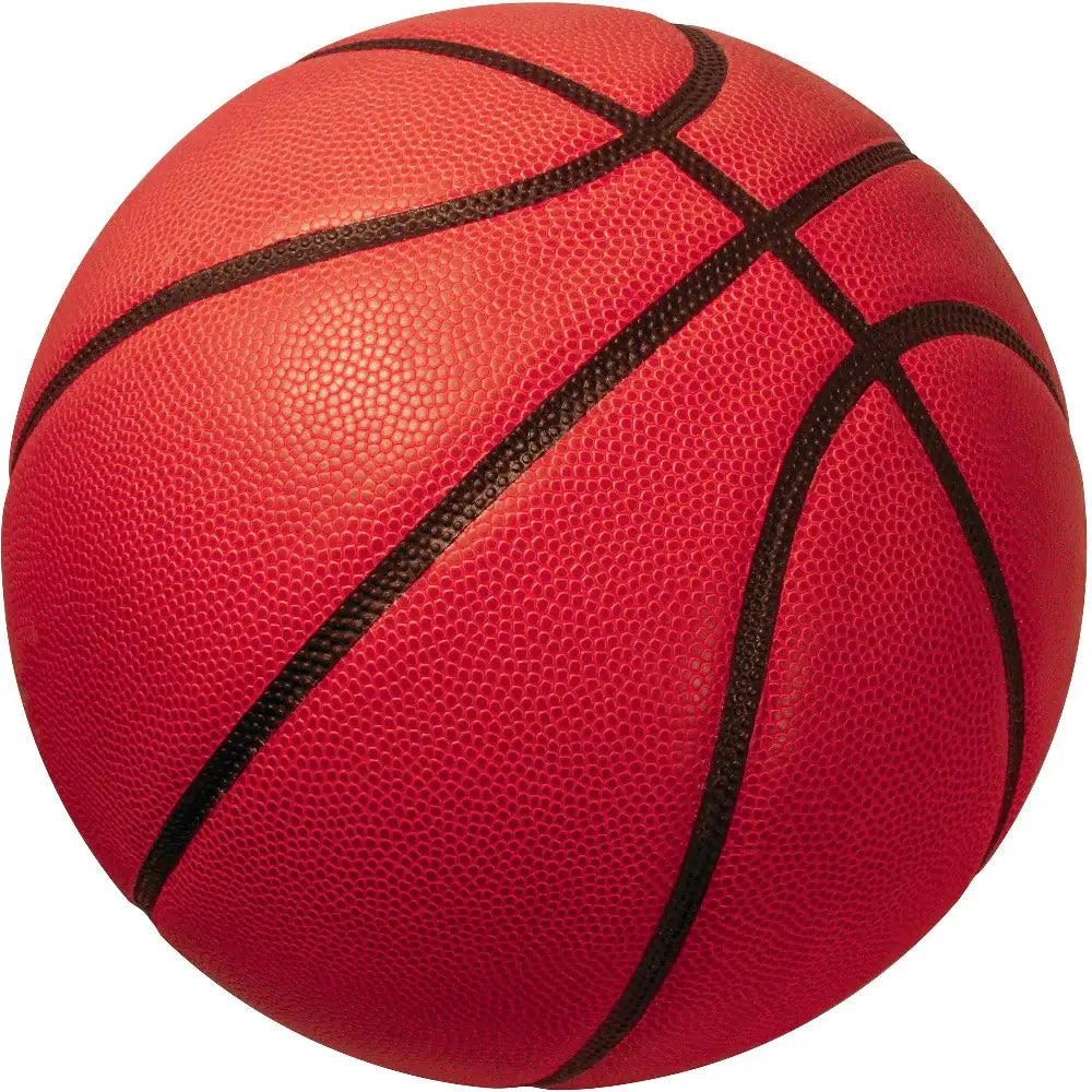 5' Black And Orange Basketball Youthful Washable Round Rug - Homeroots - Flyclothing LLC