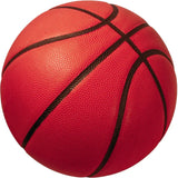 5' Black And Orange Basketball Youthful Washable Round Rug - Homeroots - Flyclothing LLC