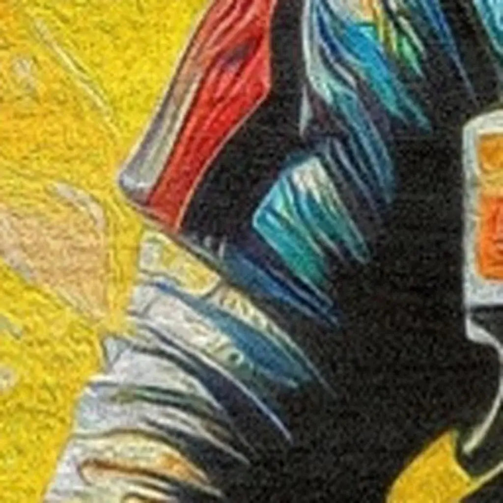 5' X 7' Black Blue And Orange Spaceman Youthful Washable Area Rug - Homeroots - Flyclothing LLC