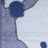 5' X 7' Blue And Gray Skateboard Youthful Washable Area Rug - Homeroots - Flyclothing LLC
